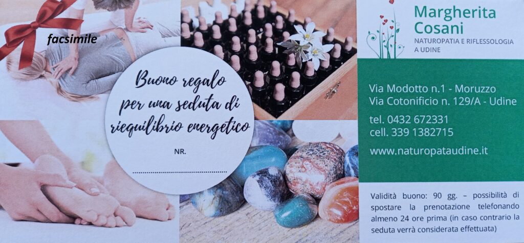 Buono regalo per una seduta di riequilibrio energentico